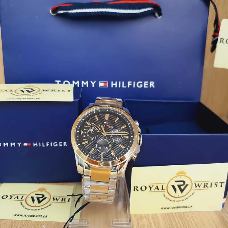 Tommy Hilfiger Decker Black Dial Casual Men's Watch- 1791559